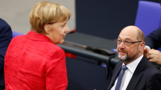 Merkel und Schulz - bald wieder Regierungspartner?