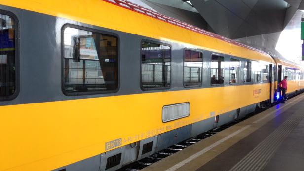 RegioJet am Wiener Hauptbahnhof