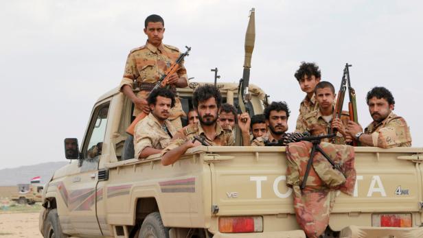 Houthi-Kämpfer im Jemen