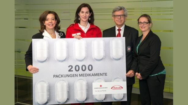 Takeda spendet Medikamente an das Österreichische Rote Kreuz