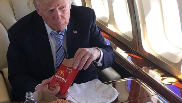 Was Donald Trump bei McDonald's vertilgt