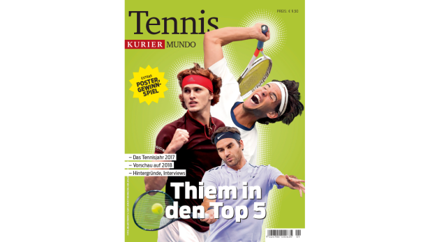 Magazin Tennis Jetzt im Handel: Das KURIER-Magazin "Tennis"
