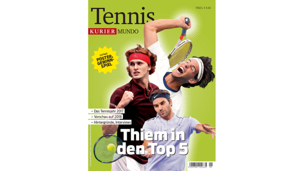 Jetzt im Handel: Das KURIER-Magazin "Tennis"