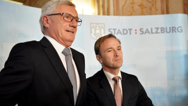 Wer wird neuer Bürgermeister der Stadt Salzburg? Harald Preuner (ÖVP) und Bernhard Auinger (SPÖ) stellen sich am Sonntag der Stichwahl