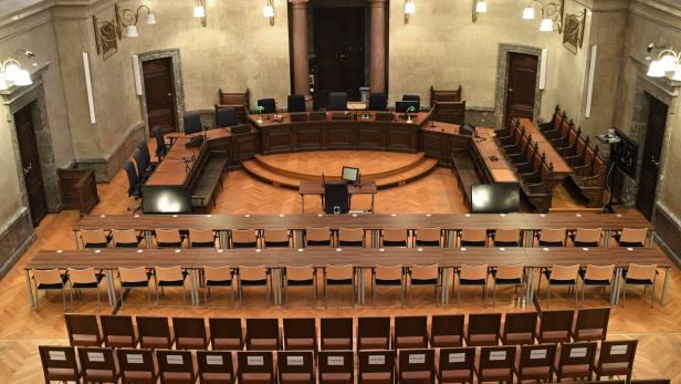 Der Große Schwurgerichtssaal im Wiener Landesgericht