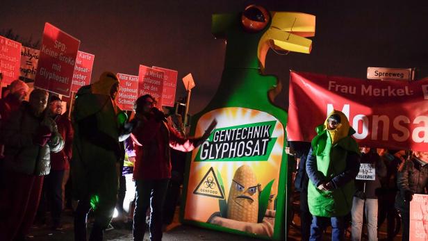 Immer wieder protestiern Aktivisten gegen Glyphosat.