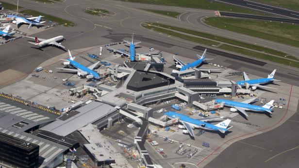 Der Flughafen Schiphol.