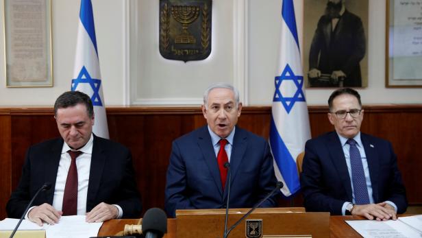 Premierminister Benjamin Netanyahu bei der Regierungssitzung