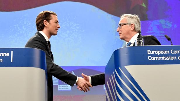 Sebastian Kurz und Jean-Claude Juncker