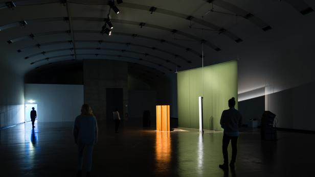 Ausstellungsansicht: Florian Hecker. Halluzination, Perspektive, Synthese, 2017
