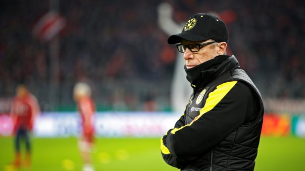 Stöger zeigte in München, dass er auch den mürrischen Blick in seinem Repertoire hat.