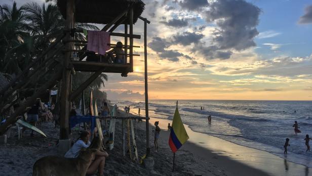 Sonnenuntergang am Strand von Palomino