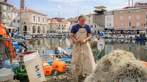 In Piran fürchten die Fischer um ihre Fischereirechte