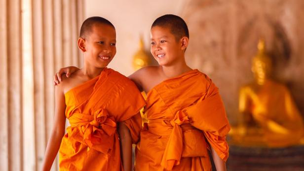 Buddhistische Mönchs-Novizen