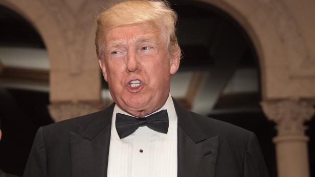Donald Trump zu Silverster in seiner Residenz Mar-a-Lago.