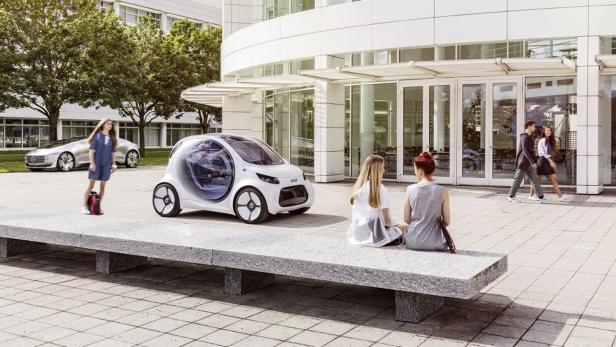 Smart vision EQ fortwo: car2go bereitet sich konsequent auf die Zukunft des autonomen Carsharings vor.