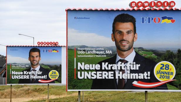 Wahlplakate der FPÖ.