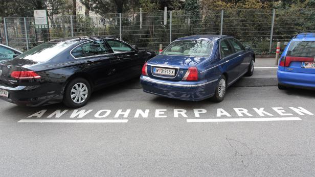 In der Wiener City gibt es 1540 Anrainerparkplätze