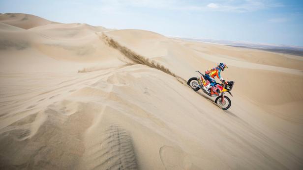 Sand in Sicht: Matthias Walkner gibt bei der Dakar nicht nur Vollgas.