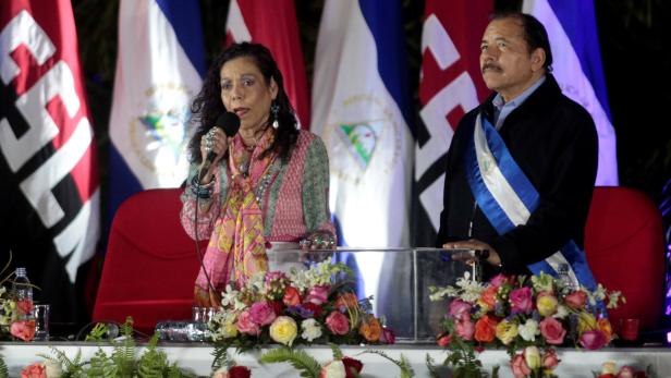 Präsidentenpaar Rosario Murillo und Daniel Ortega