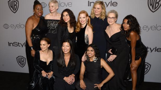Schauspielerinnen und Aktivistinnen bei den Golden Globes