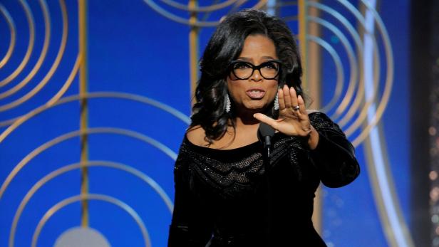Oprah Winfrey speaks after accepting the Cecil B. Demille Award at the 75th Golden Globe Awards in Beverly Hills, California, U.S. January 7, 2018. Paul Drinkwater/Courtesy of NBC/Handout via REUTERS ATTENTION EDITORS - THIS IMAGE WAS PROVIDED BY A THIRD PARTY. NO RESALES. NO ARCHIVE. For editorial use only. Additional clearance required for commercial or promotional use, contact your local office for assistance. Any commercial or promotional use of NBCUniversal content requires NBCUniversal&#039;s prior written consent. No book publishing without prior approval.