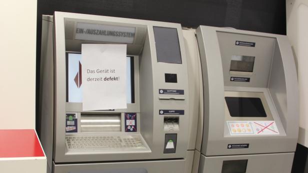 BAWAG-Bankomaten spuckten kein Geld aus