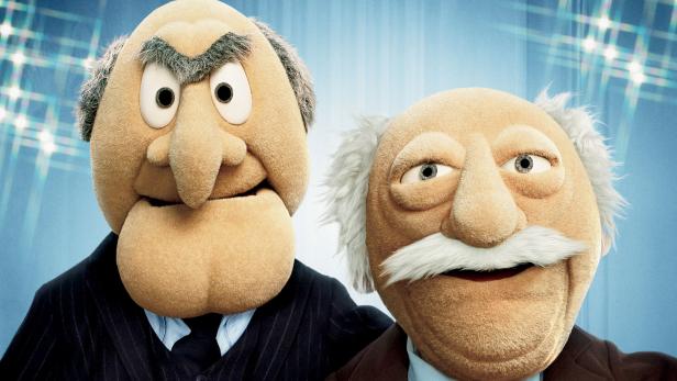 Die Kulturpolitik kommentierend: Peter Paul Skrepek und Gerhard Ruiss haben irgendwie Ähnlichkeiten mit den &quot;Muppet&quot;-Figuren Waldorf und Statler...