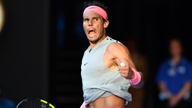 Nadal feierte seinen Aufstieg frenetisch.