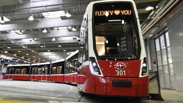 Präsentation der neuen Straßenbahngeneration &quot;FLEXITY&quot; am 18. Jänner 2018 in Wien.