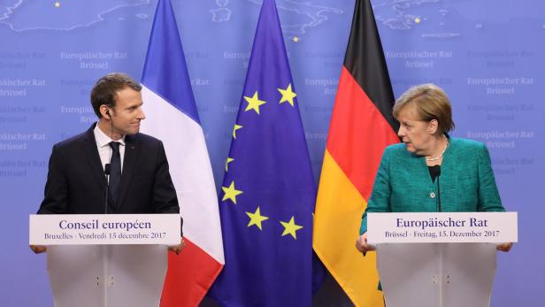 Emmanuel Macron und Angela Merkel.