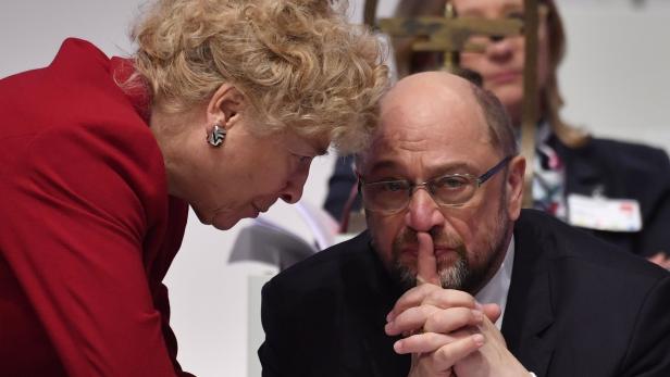 Gesine Schwan und Martin Schulz.