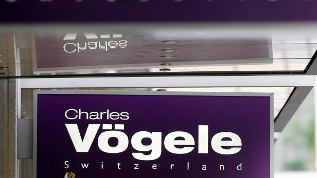 Das Logo von Charles Vögele, einer Schweizer Bekleidungsmarke.