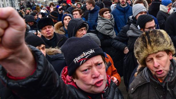 Tausende Putin-Gegner kamen zum „Streik der Wähler“