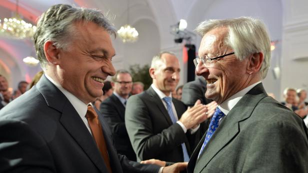 Viktor Orbán, 2015 anlässlich des 70. Geburtstags Wolfgang Schüssels in Schönbrunn