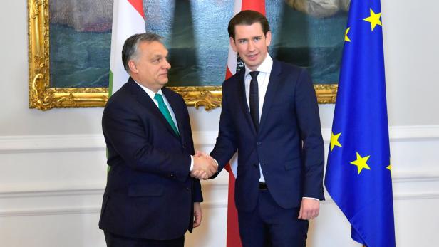 Viktor Orban bei Bundeskanzler Sebastian Kurz