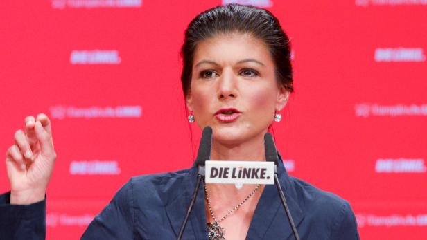 Die Fraktionsvorsitzende der Partei Die Linke im Bundestag, Sahra Wagenknecht