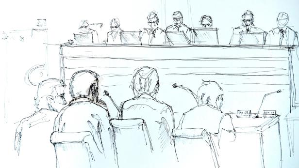 Ein Sketch aus dem Gerichtssaal