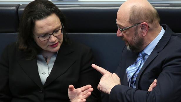 Nach Schulz&#039; Abgang soll Nahles künftig die SPD führen.