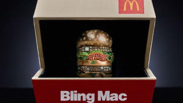 McDonald's verlost Burger-Ring mit Diamanten