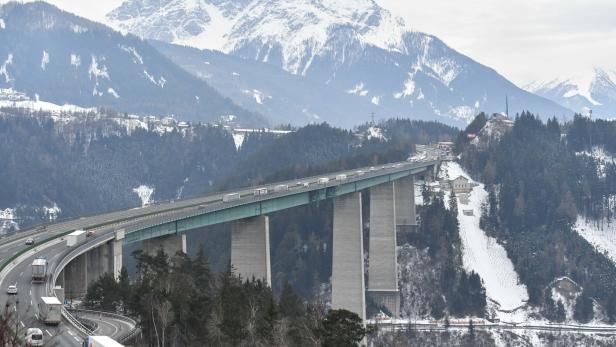 Die Europabrücke der Brennerautobahn (A13)