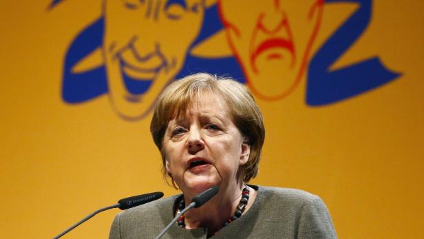 Angela Merkel am Aschermittwoch