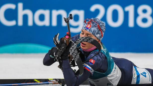 Anastasiya Kuzmina gewann erstes Gold für die Slowakei in PyeongChang.