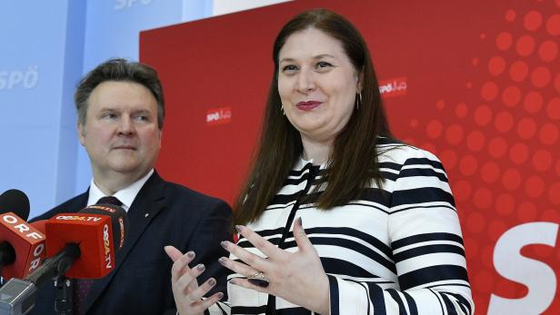 Wiener SPÖ-Chef Michael Ludwig mit Barbara Novak