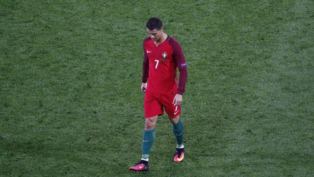 Cristiano Ronaldo war nach dem Spiel sichtbar bedient.