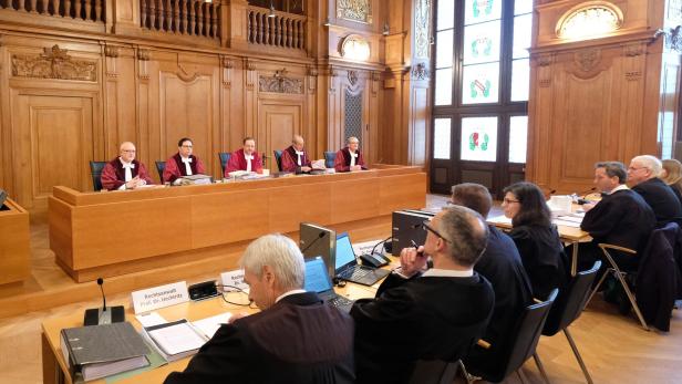 Richter und Anwälte am Donnerstag in Leipzig