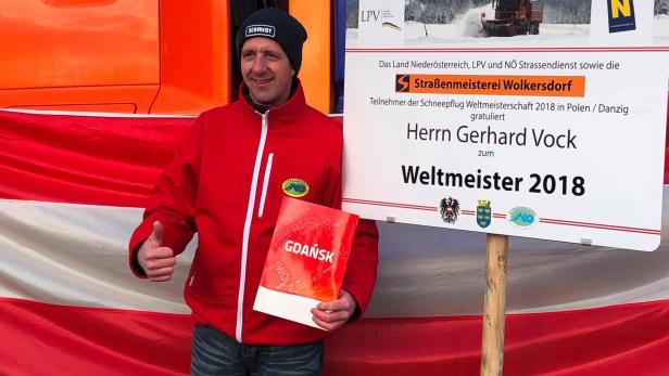 Weltmeisterlich am Schneepflug: Gerhard Vock