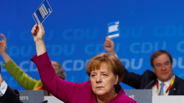 Merkel beim CDU-Parteitag am Montag