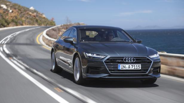 Am Steuer des neuen Audi A7 Sportback