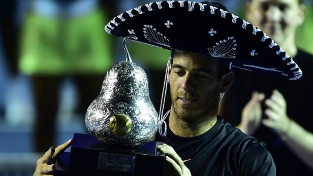Juan Martin del Potro feierte seinen Sieg im Sombrero.
